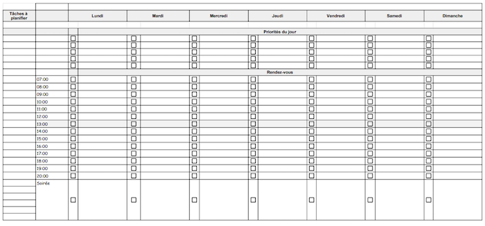 tableau de bord